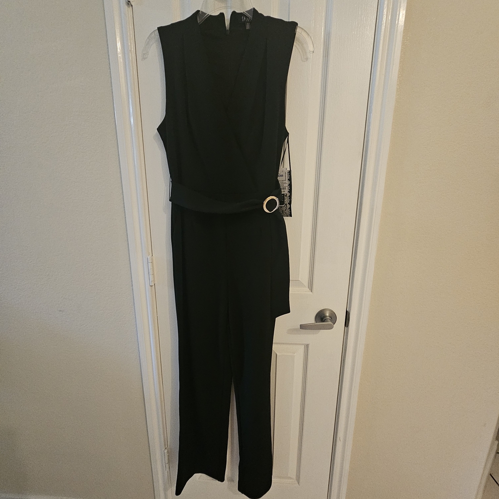 Elegant Black Sleeveless Jumpsuit